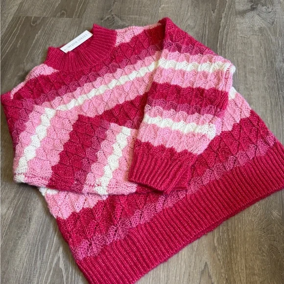 99 Jane Street Women's Pink and White Sweater-size S-NWT - Picture 7 of 10